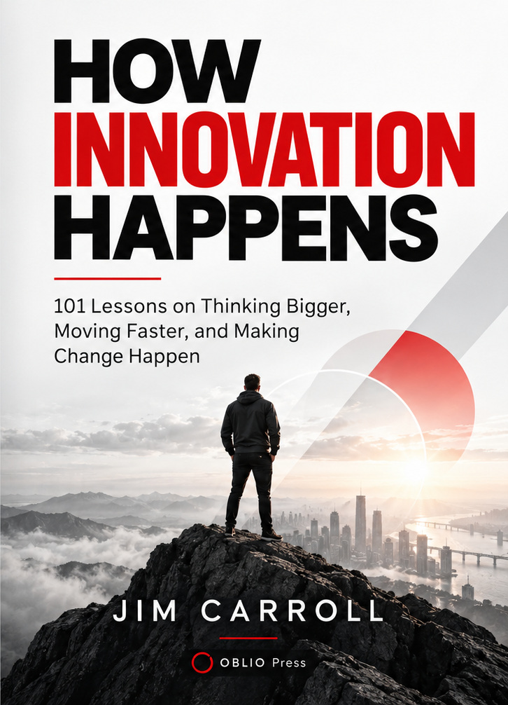 Concept front cover for How Innovation Happens